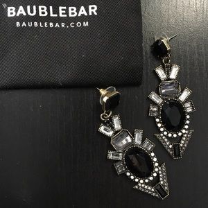 Bauble Bar black statement earrings